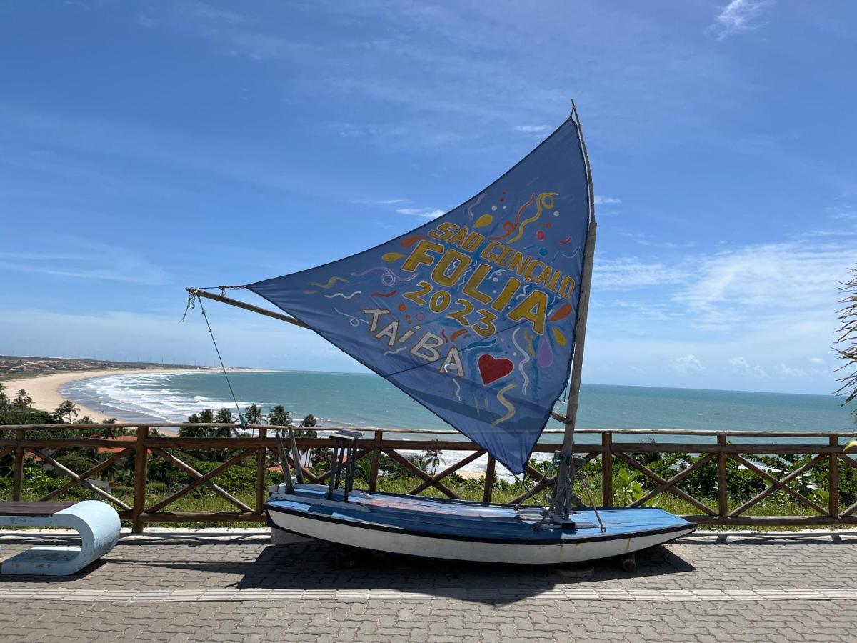 Flat Praia Da Taiba - Com Vista Mar מראה חיצוני תמונה